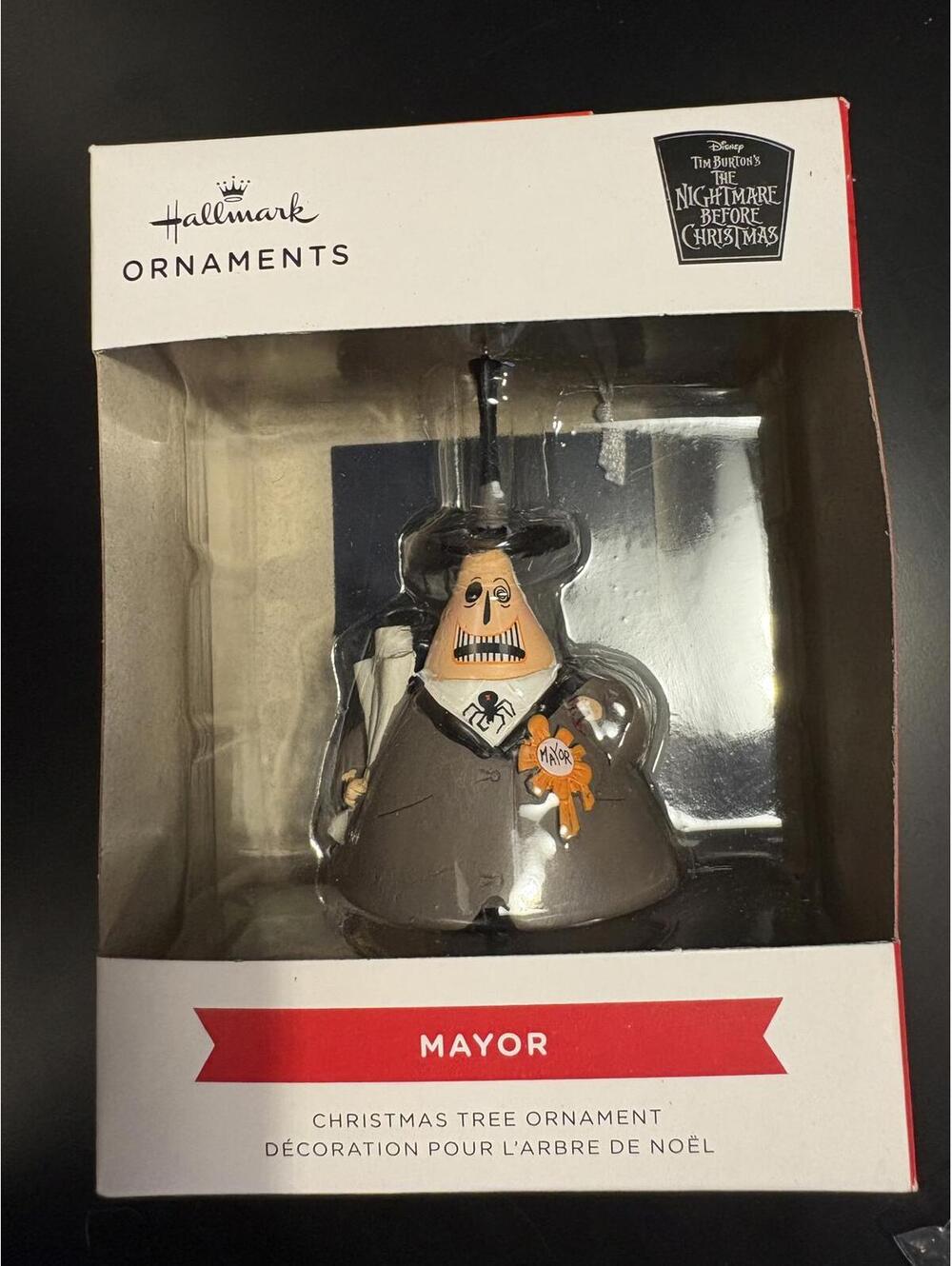 Nightmare Before Christmas Hallmark Ornament The Mayor Two Faced Double Sided